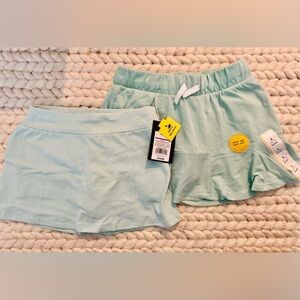Cat & Jack Light aqua green skorts (skirt plus shorts) 6x 6-7 target girls skirt